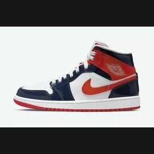 Nike Air Jordan 1 Mid SE "USA" Women's Size 6 DJ5984-400